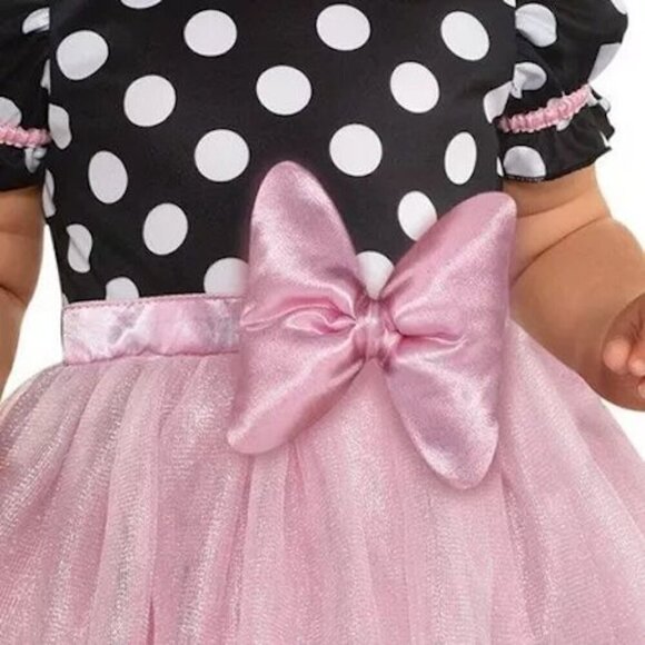 Disney Baby Minnie Mouse Costume With Ears Infant 18-24 Mo. - Picture 4 of 5